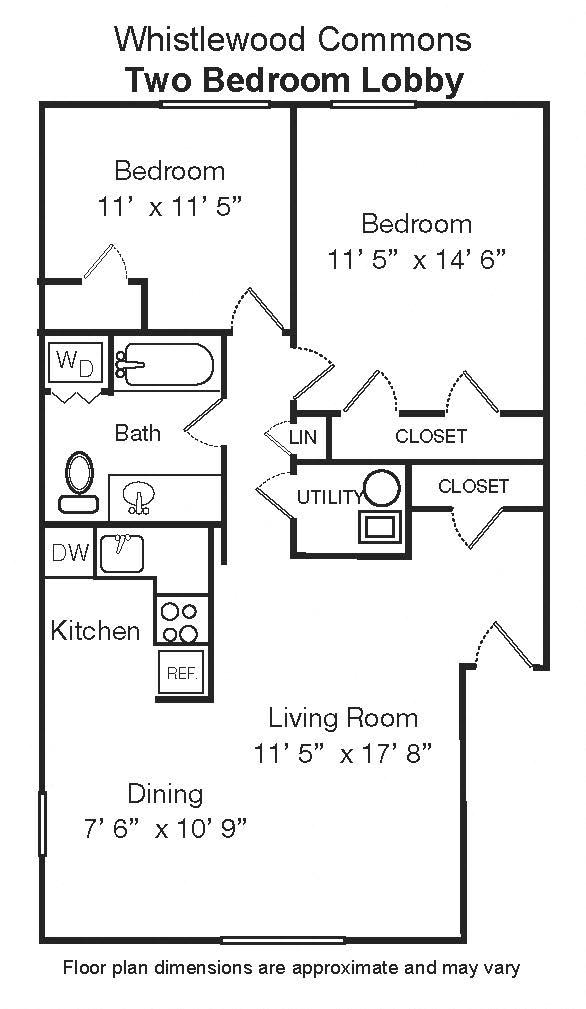 5 Room 2 Bedroom Lobby